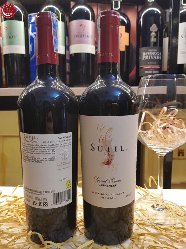 Rượu vang Cabernet Sauvignon sản xuất tại Chile