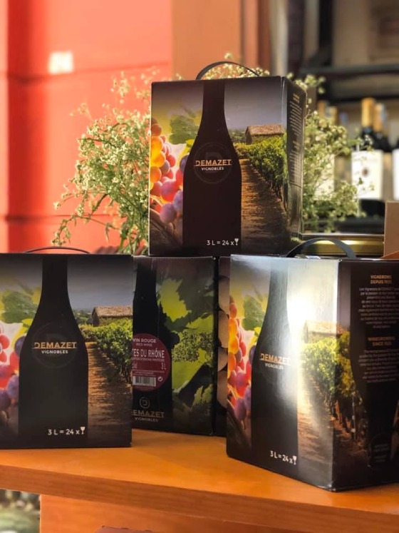 Rượu vang bịch nào ngon – Demazet Cotes Du Rhone