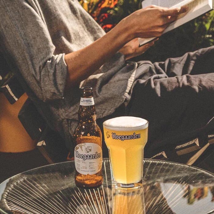 Bia ngoại ngon Bia Hoegaarden tinh hoa bia Bỉ