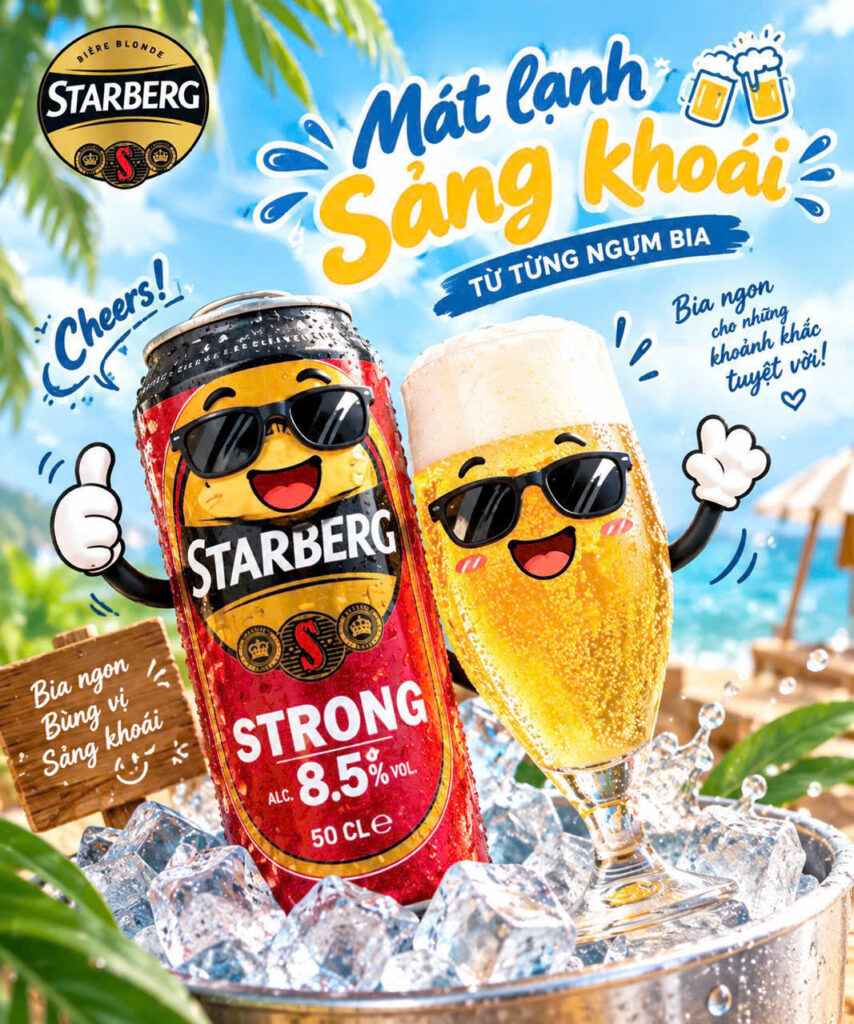 Bia Starberg Strong 8.5% Pháp Lon 500ml – Đậm Chất Strong Châu Âu