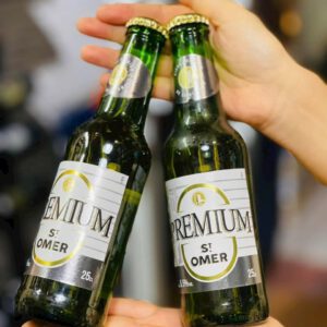Bia Saint Omer Premium 5.5% Pháp – Hộp 12 Chai Nhỏ Gọn, Sang Trọng