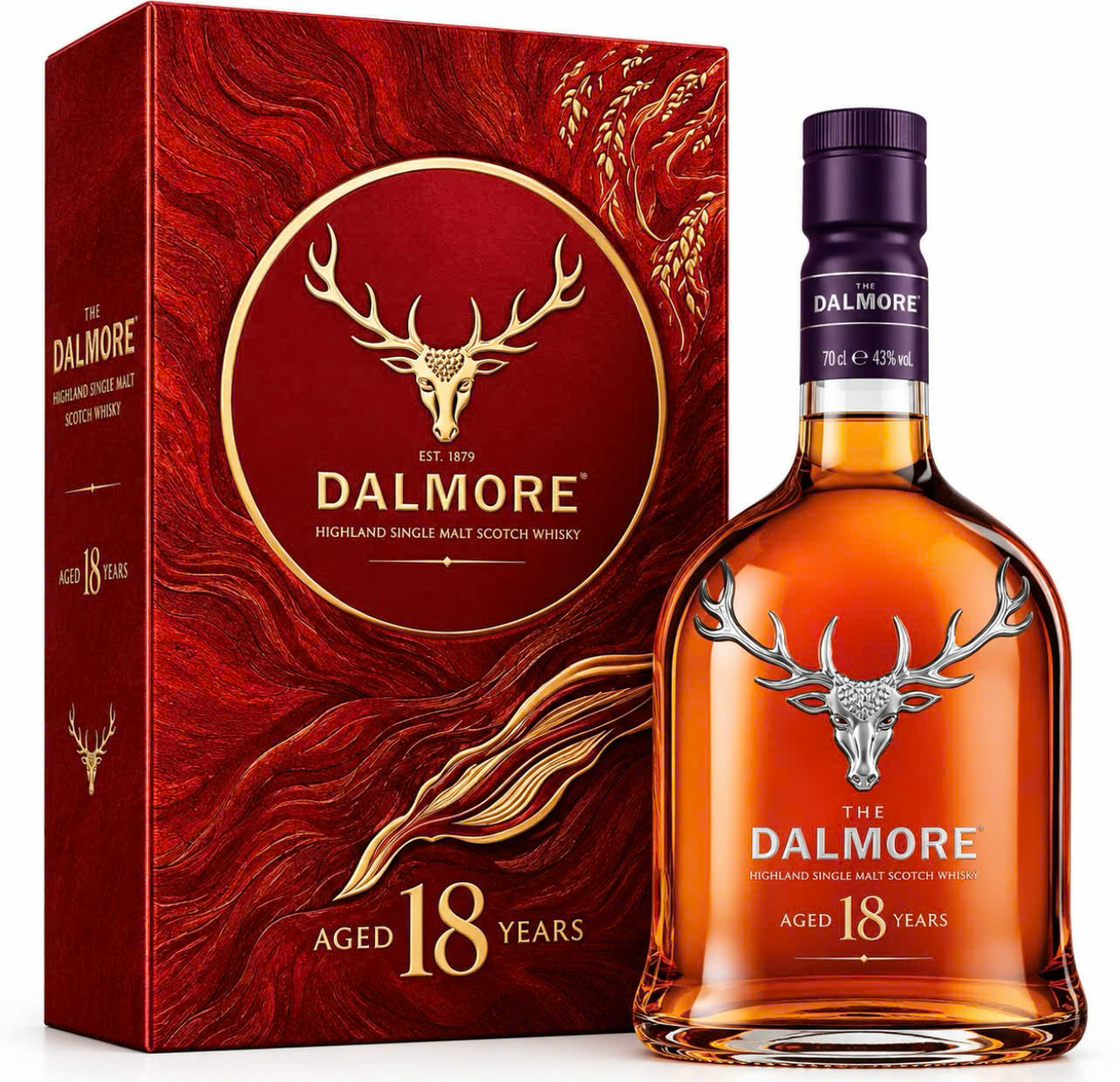 RƯỢU DALMORE 18 NĂM- HỘP QÙA TẾT